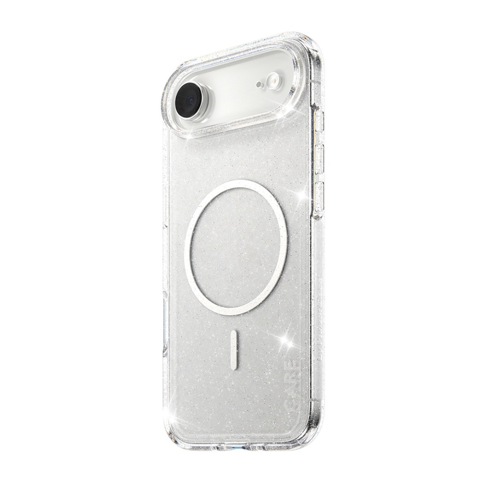 Husa pentru iPhone 17 Air, PanzerGlass, CARE Flagship Urban Explorer Star Lit White MagSafe, Anti-Soc 4.8m, Anti-Ingalbenire, Design Slim, Compatibila MagSafe, Transparenta