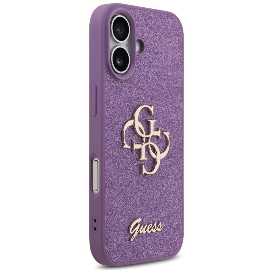 Husa pentru iPhone 17, Glitter Fixed Big 4G, Protectie Slim, Guess, Violet - 3 | YEO