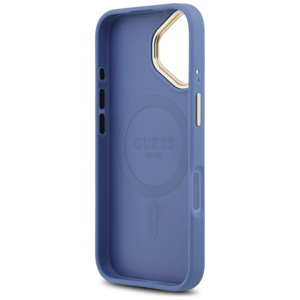 Husa pentru iPhone 17, Guess, Hardcase 4G Classic MagSafe, Albastru - 1 | YEO