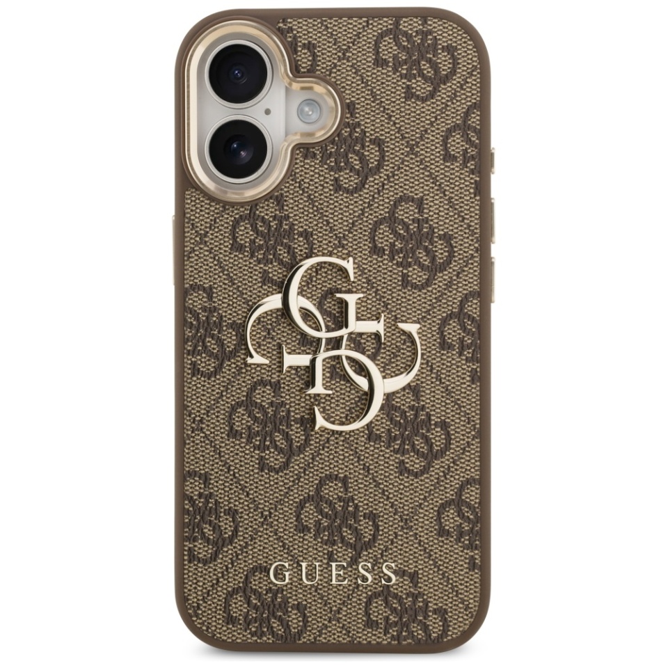 Husa pentru iPhone 17, Guess Hardcase Guess Big 4G Classic Logo, Protectie Slim, Compatibila, Maro - 1 | YEO