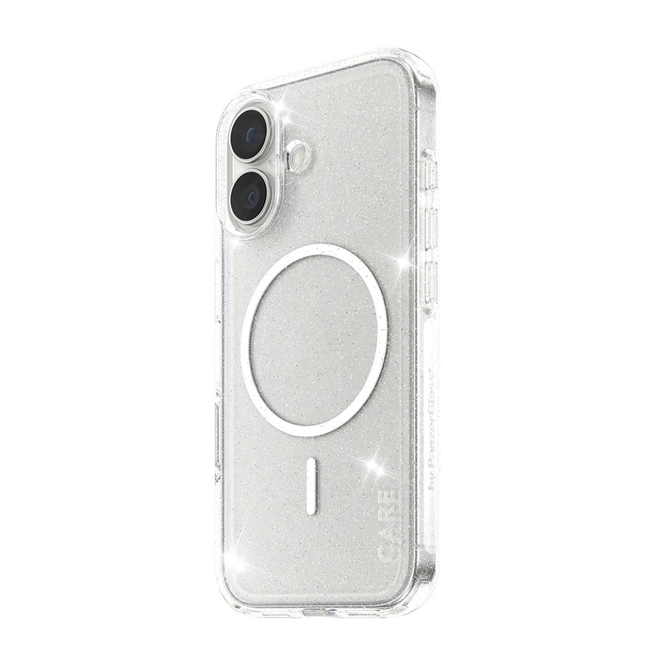 Husa pentru iPhone 17, PanzerGlass, CARE Flagship Urban Explorer Star Lit White MagSafe, Anti-Soc 4.8m, Anti-Ingalbenire, Design Slim, Compatibila MagSafe, Transparenta