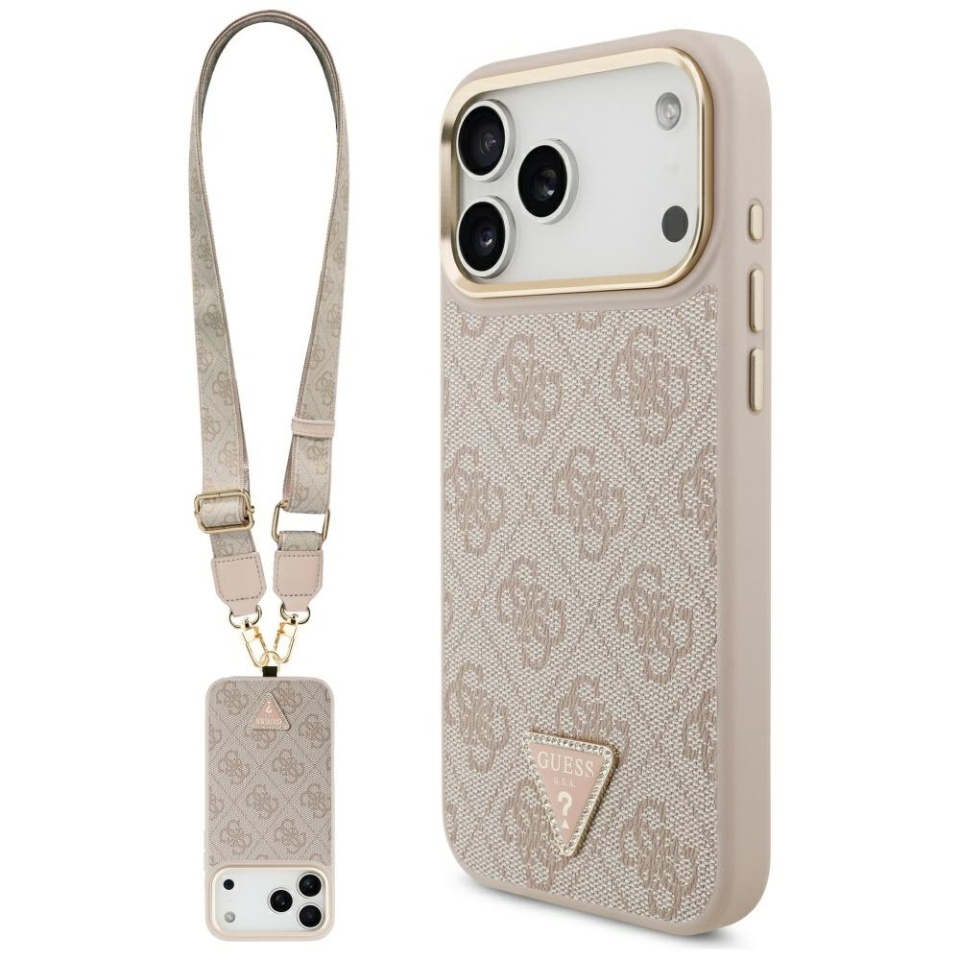 Husa pentru iPhone 17 Pro Max, Silicon 4G Big Metal Logo, Protectie Slim, Roz