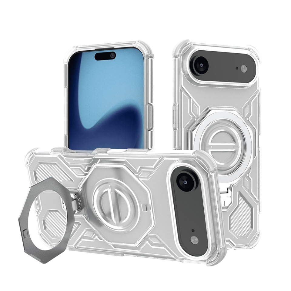 Husa pentru iPhone Air, Antisoc, SKYDDAR INOVATION, Carbon Shield PRO, Magsafe, set cu sticker, Alb - 1 | YEO