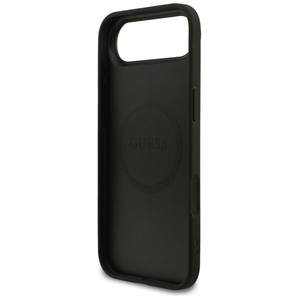 Husa pentru iPhone Air, Guess Grained Gold Ring MagSafe, Negru - 2 | YEO