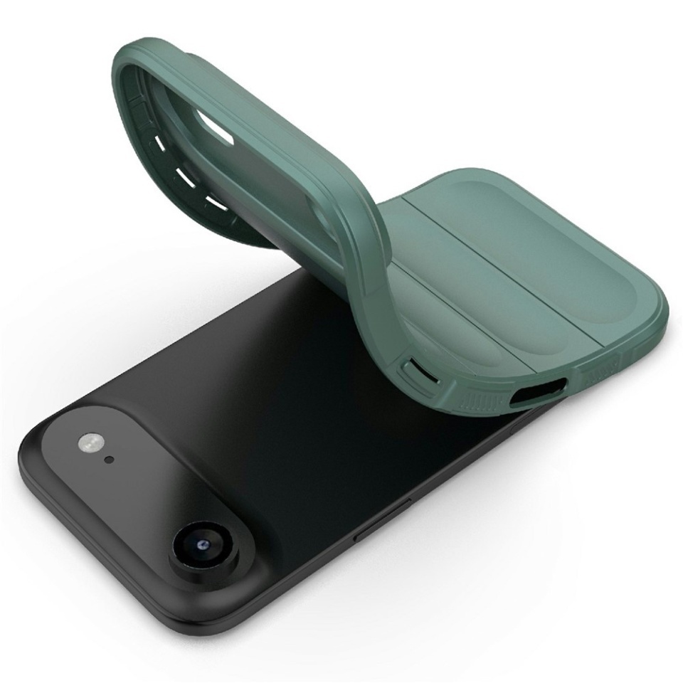Husa pentru iPhone Air, SKYDDAR INNOVATION, Magic Shield, din Silicon Mat, set cu sticker, Verde - 2 | YEO