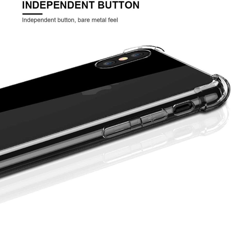 Husa pentru iPhone XS Max din silicon slim, anti soc, Skyddar Shock - Transparenta - 1 | YEO