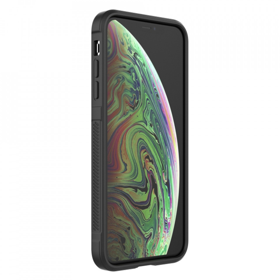 Husa pentru iPhone XS Max eleganta, din silicon mat, SKDR Vogue - Bleu - 2 | YEO