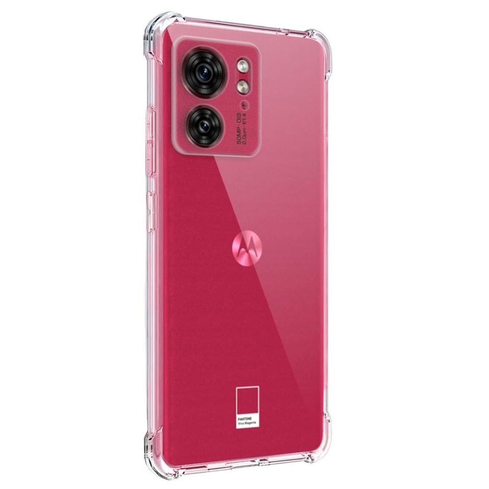 Husa pentru Motorola Edge 40 / Edge (2023) , SKYDDAR INNOVATION, Shockproof Clear din Silicon Slim, Transparenta, set cu sticker - 1 | YEO