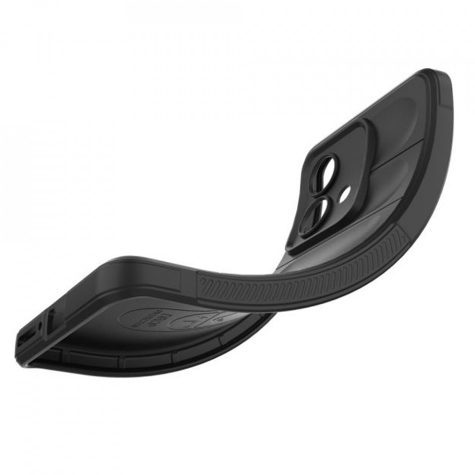 Husa pentru Motorola Edge 40 Neo eleganta, din silicon mat, SKDR Vogue - Negru - 3 | YEO