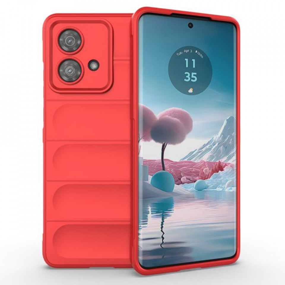 Husa pentru Motorola Edge 40 Neo eleganta, din silicon mat, SKDR Vogue - Rosu