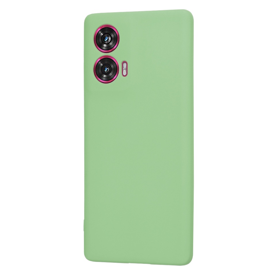 Husa pentru Motorola Edge 50 Fusion din Silicon Catifelat, Protectie Premium, Skyddar SoftElegance - Verde deschis - 2 | YEO
