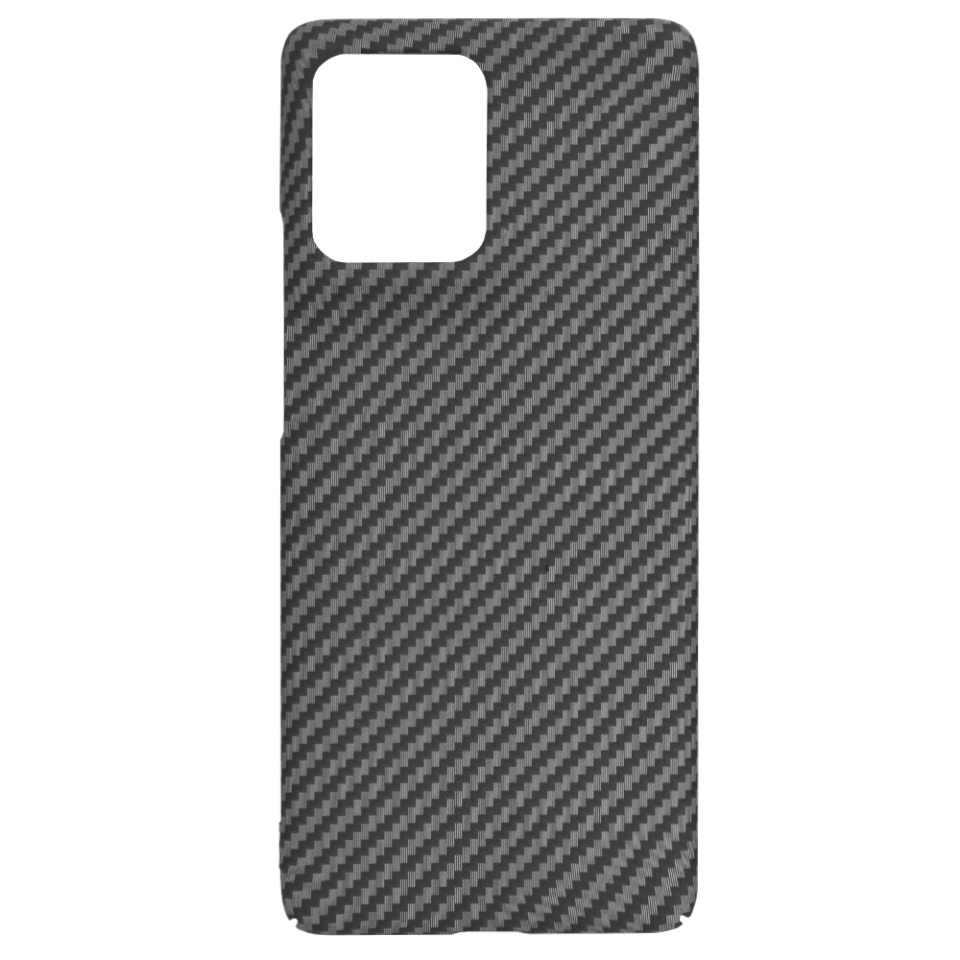 Husa pentru Motorola Edge 50, SKYDDAR INNOVATION, textura carbon, Carbonite FiberShell, set cu sticker, Negru, - 3 | YEO