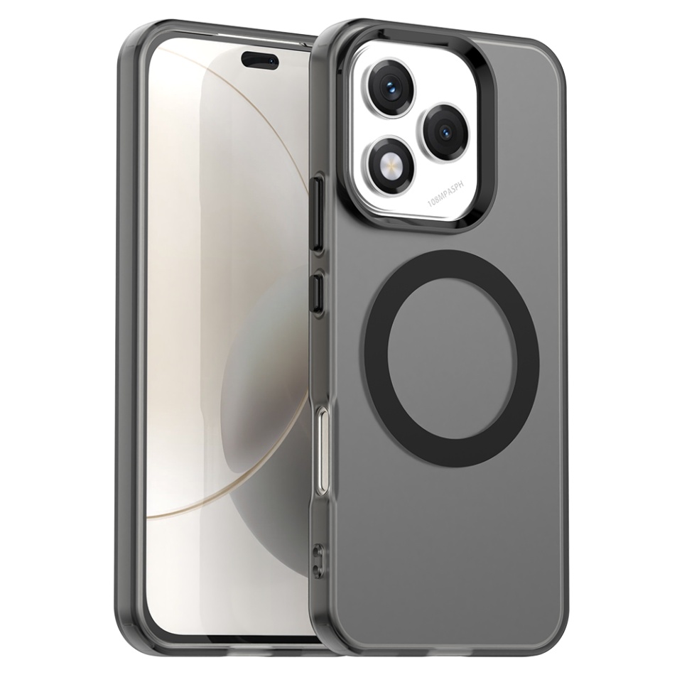 Husa pentru Motorola Edge 60 Fusion / Edge 60, SKYDDAR INOVATION, CandyCase, Magsafe, set cu sticker, Negru