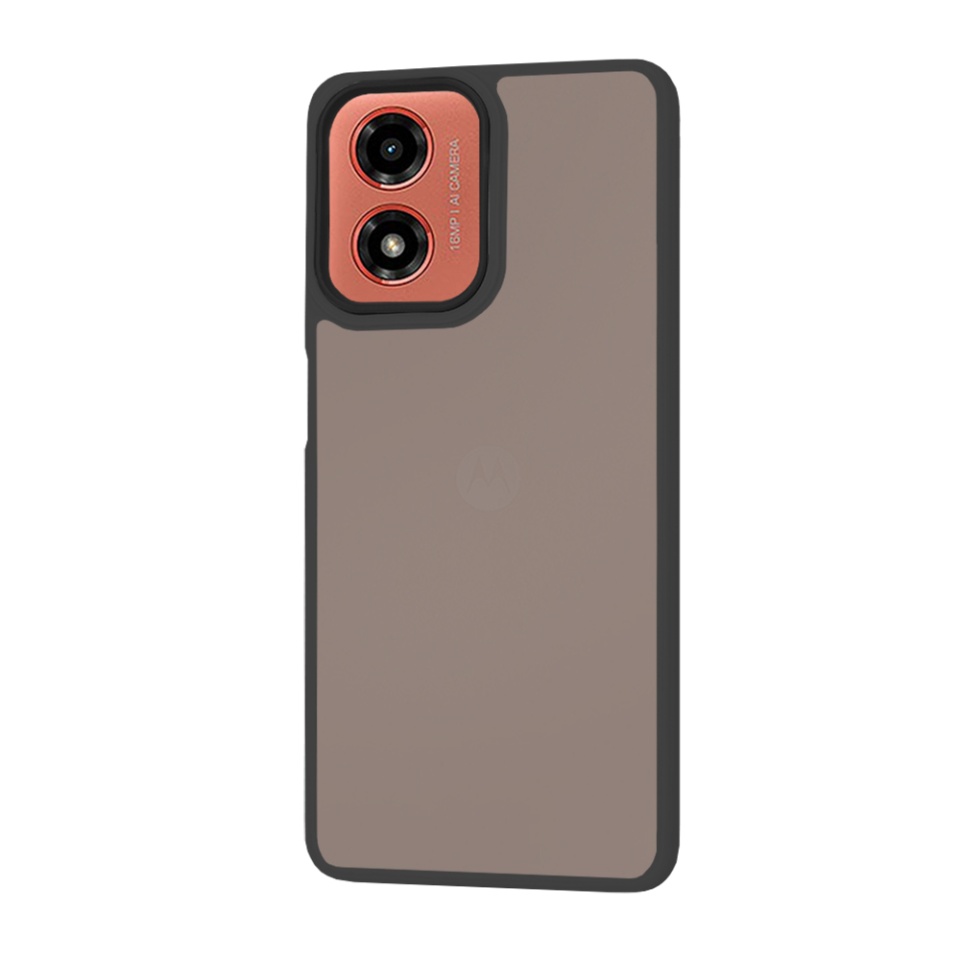 Husa pentru Motorola Moto G04 / Moto G24, ce Absoarbe Cele mai Aspre Socuri, Skyddar Frosted - Negru - 1 | YEO