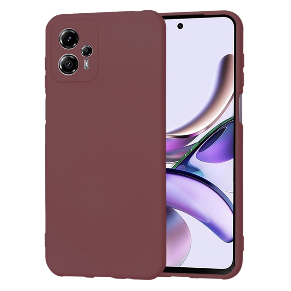 Husa pentru Motorola Moto G13 din Silicon Catifelat, Protectie Premium, Skyddar SoftElegance - Bordo
