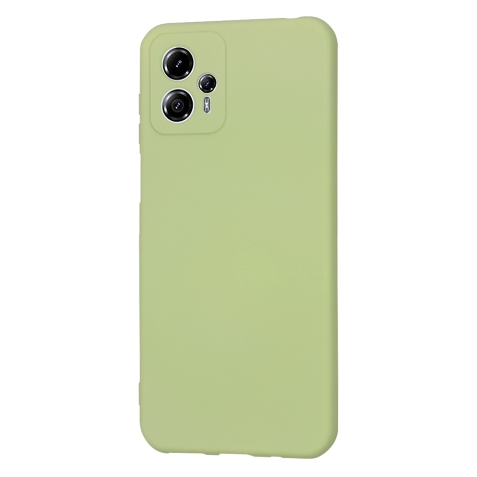 Husa pentru Motorola Moto G13, SKYDDAR INNOVATION, din Silicon Catifelat, SoftElegance, set cu sticker, Verde - 2 | YEO