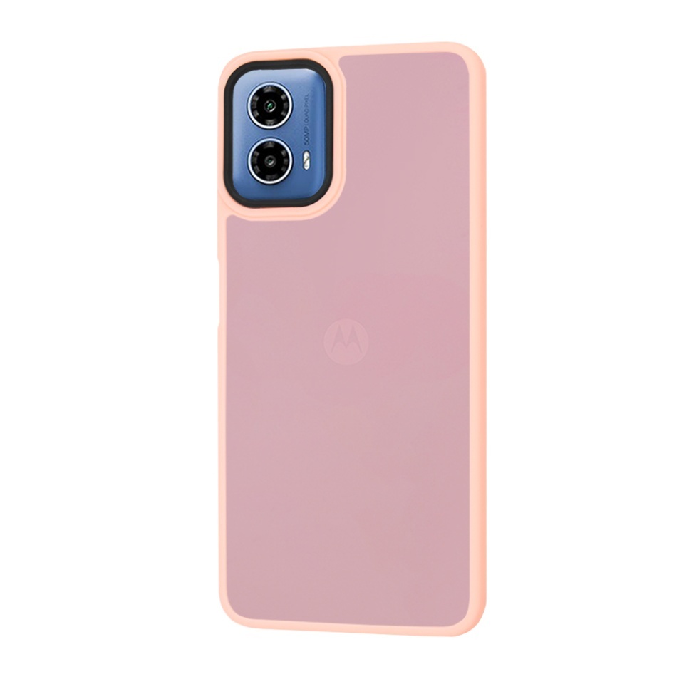 Husa pentru Motorola Moto G34 / Moto G45, SKYDDAR INNOVATION, HaloFrost, AntiSoc, set cu sticker, Roz - 1 | YEO