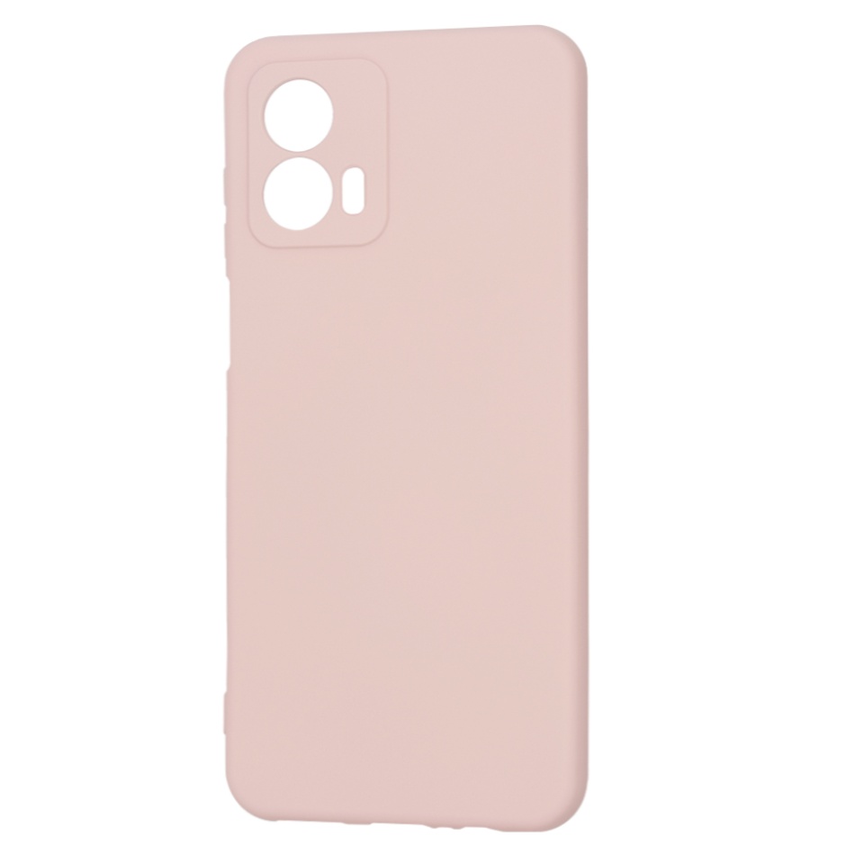 Husa pentru Motorola Moto G53 din Silicon Catifelat, Protectie Premium, Skyddar SoftElegance - Roz pudra - 1 | YEO
