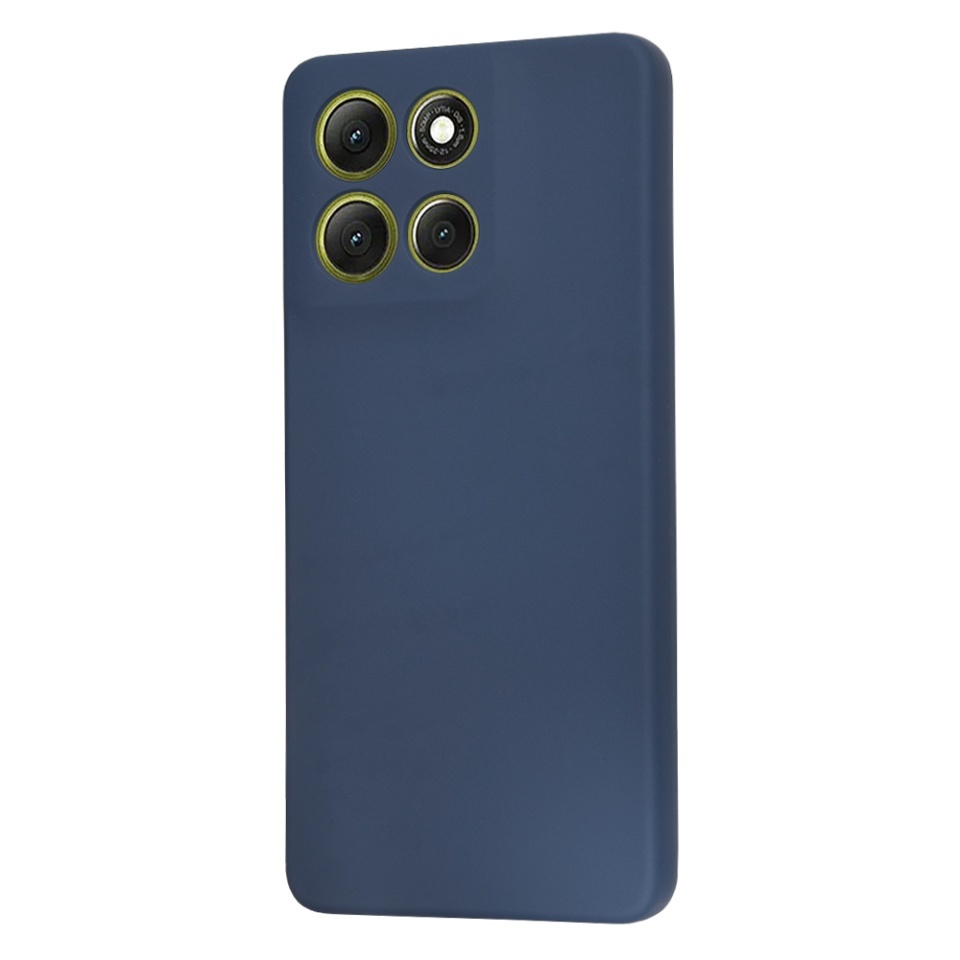 Husa pentru Motorola Moto G86, SKYDDAR INNOVATION, din Silicon Catifelat, SoftElegance, set cu sticker, Bleumarin - 2 | YEO
