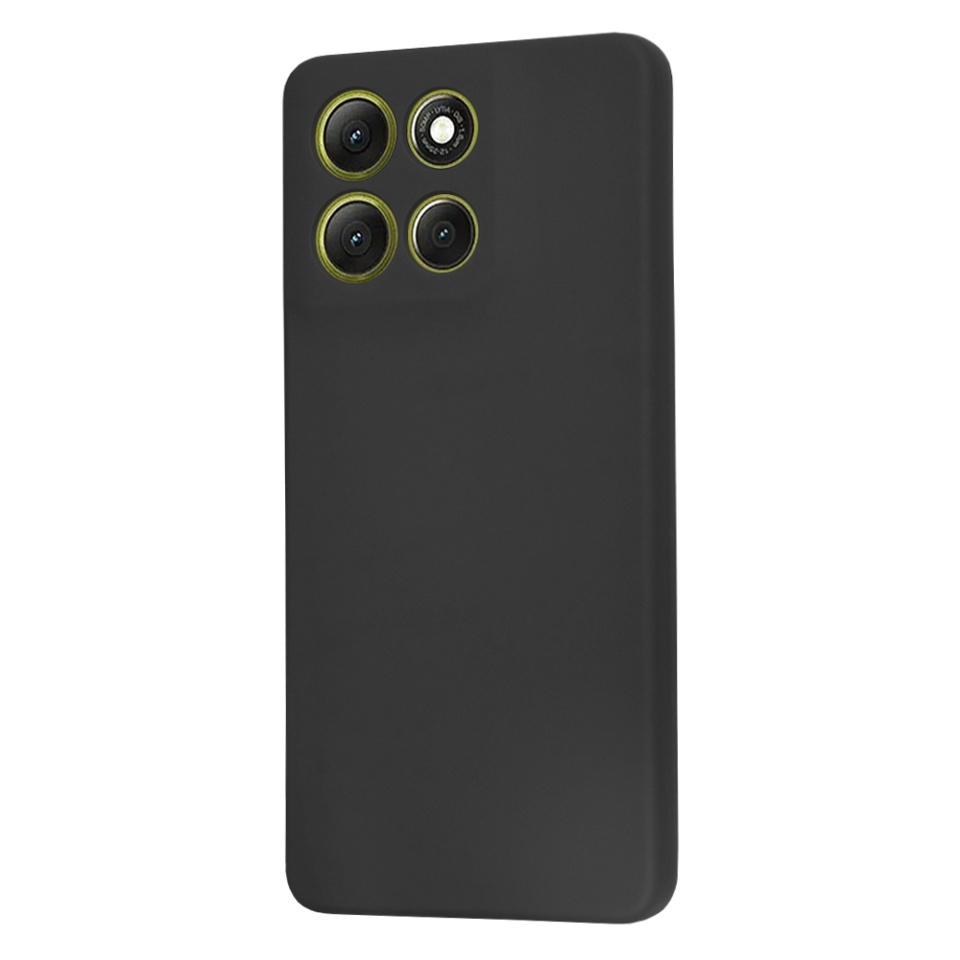 Husa pentru Motorola Moto G86, SKYDDAR INNOVATION, din Silicon Catifelat, SoftElegance, set cu sticker, Negru - 2 | YEO