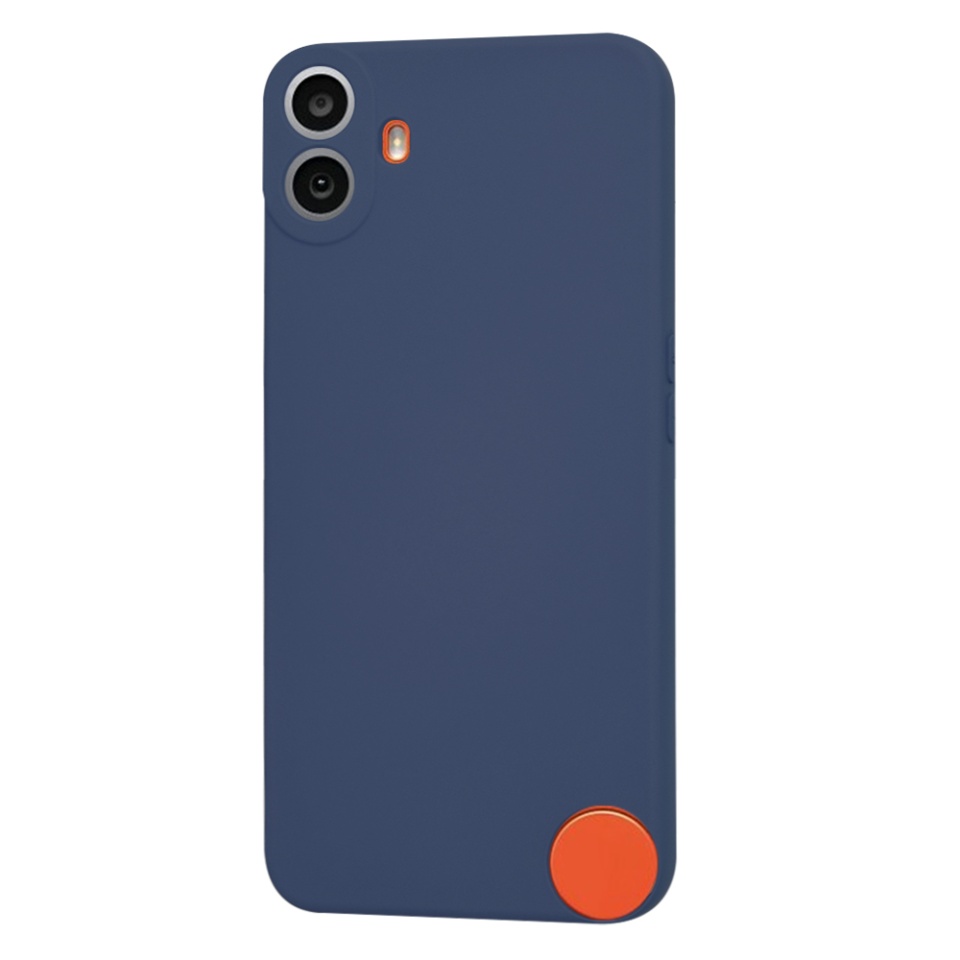 Husa pentru Nothing CMF Phone 1 din Silicon Catifelat, Protectie Premium, Skyddar SoftElegance - Bleumarin - 2 | YEO