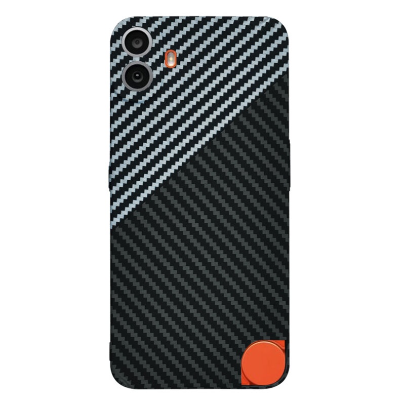 Husa pentru Nothing CMF Phone 1, Finisaj Premium cu Textura de Carbon, Design Elegant, SKDR CarbonFlex - Gri - 2 | YEO