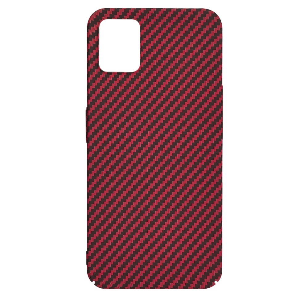 Husa pentru Nothing Phone (1), SKYDDAR INNOVATION, textura carbon, Carbonite FiberShell, set cu sticker, Rosu, - 3 | YEO