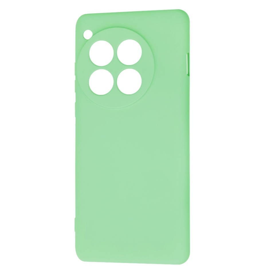 Husa pentru OnePlus 12, SKYDDAR INNOVATION, din Silicon Catifelat, SoftElegance, set cu sticker, Verde deschis - 3 | YEO