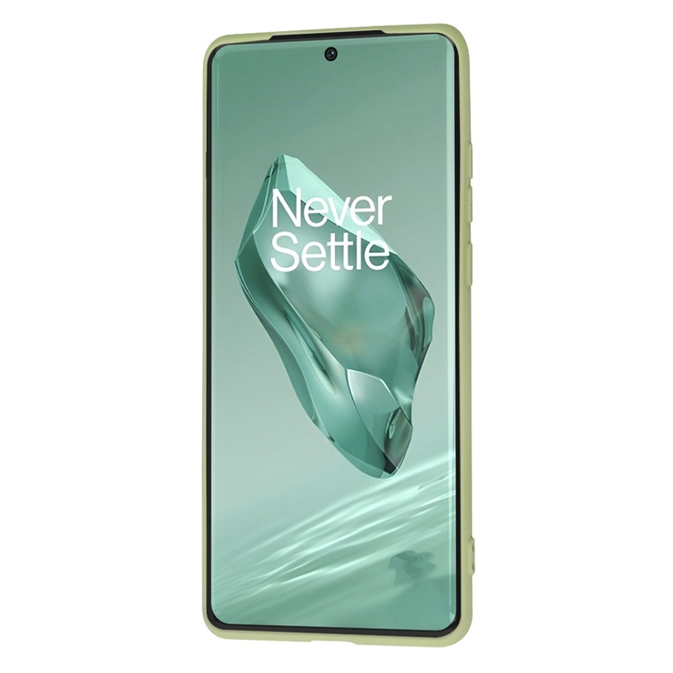Husa pentru OnePlus 12, SKYDDAR INNOVATION, din Silicon Catifelat, SoftElegance, set cu sticker, Verde - 1 | YEO