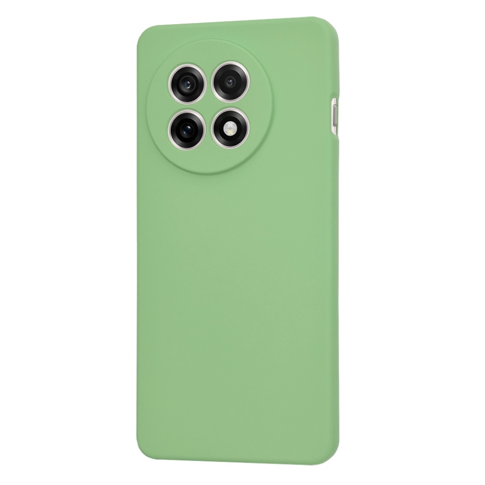 Husa pentru OnePlus 13R, SKYDDAR INNOVATION, SoftElegance din Silicon Catifelat, set cu sticker, Verde deschis - 2 | YEO
