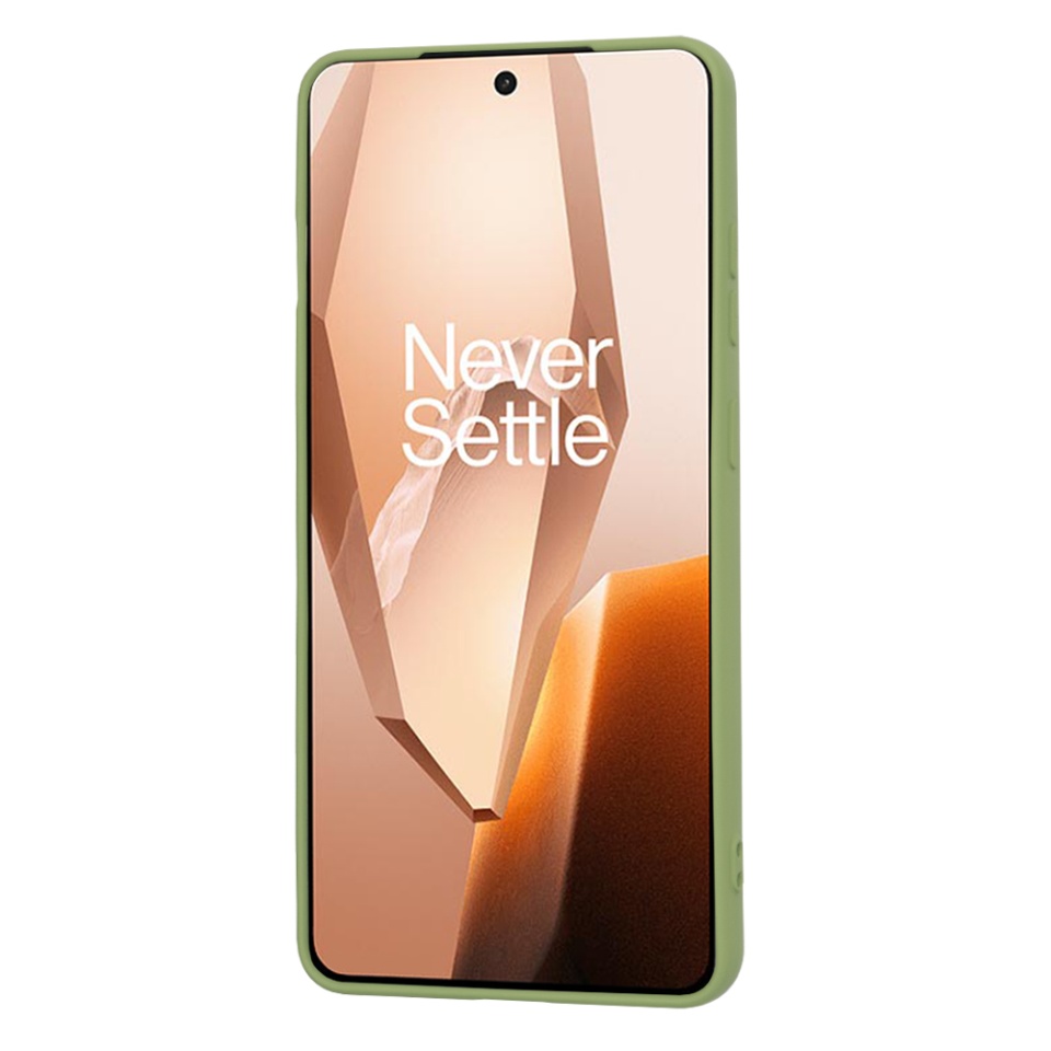 Husa pentru OnePlus 13R, SKYDDAR INNOVATION, SoftElegance din Silicon Catifelat, set cu sticker, Verde - 1 | YEO