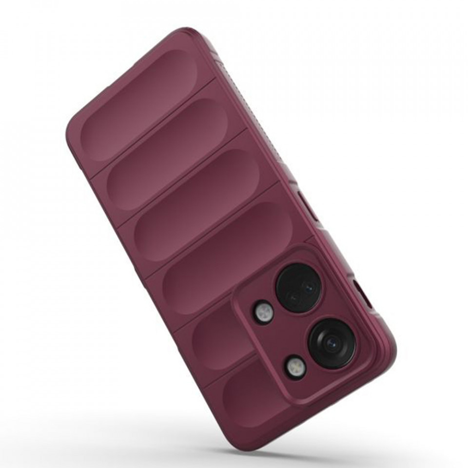 Husa pentru OnePlus Nord 3 eleganta, din silicon mat, SKDR Vogue - Bordo - 2 | YEO