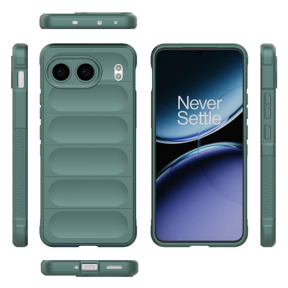 Husa pentru OnePlus Nord 4 eleganta, din silicon mat, SKDR Vogue - Verde - 1 | YEO