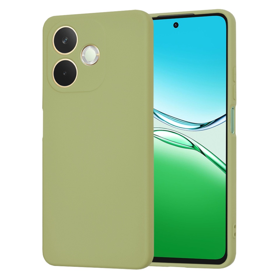 Husa pentru Oppo A5 Pro 5G / A5 Pro 4G, SKYDDAR INNOVATION, din Silicon Catifelat, SoftElegance , Verde, set cu sticker