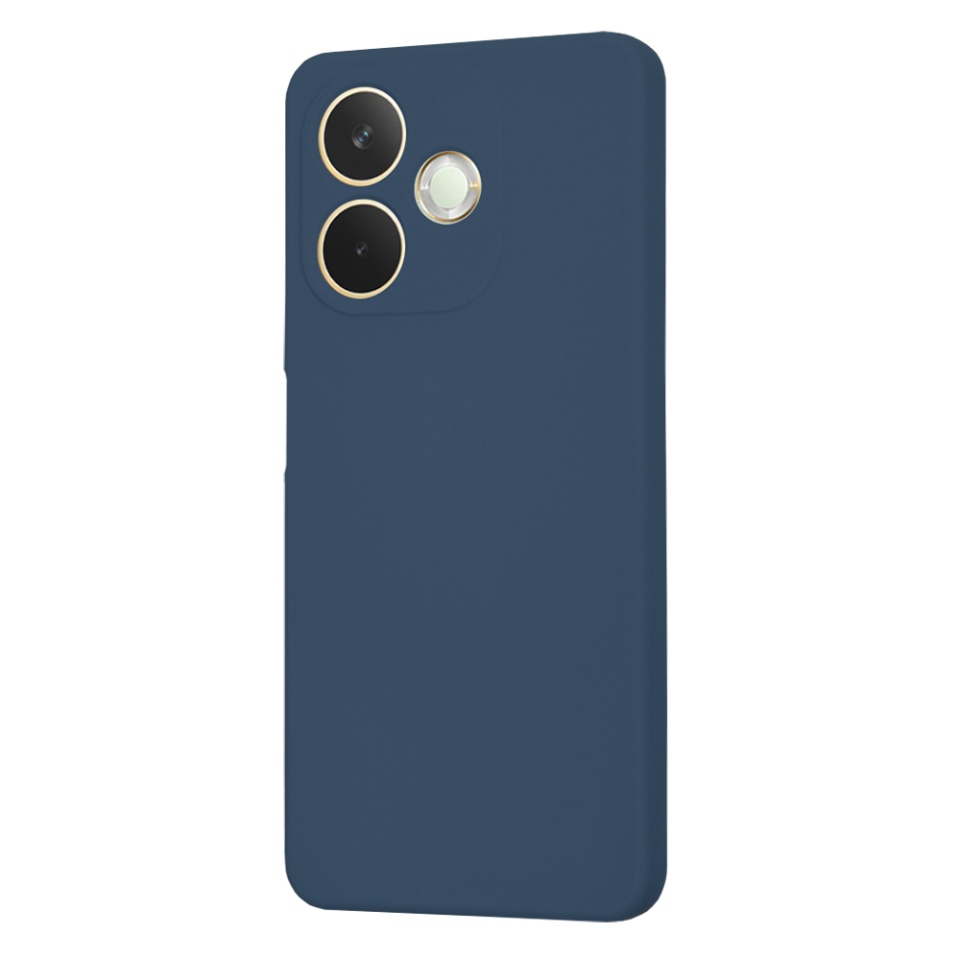 Husa pentru Oppo A5 Pro 5G / A5 Pro 4G, SKYDDAR INNOVATION, din Silicon Catifelat, SoftElegance , Bleumarin, set cu sticker - 2 | YEO