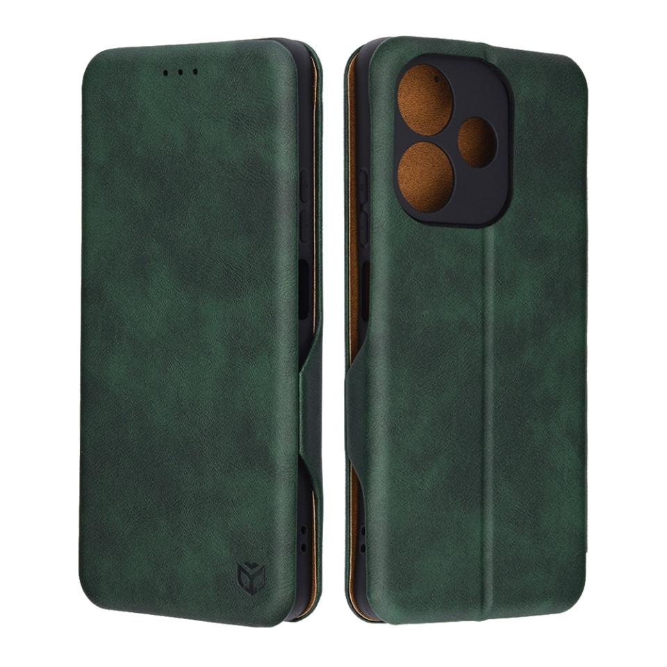 Husa pentru Oppo A5 Pro 5G / A5 Pro 4G, SKYDDAR INNOVATION, Safe Wallet tip carte din Piele Ecologica, Suport Carduri, Inchidere Magnetica, Verde, set cu sticker - 6