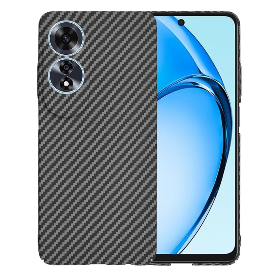 Husa pentru Oppo A60 4G, Finisaj Premium cu Textura de Carbon, Design Elegant, SKDR CarbonFlex - Negru