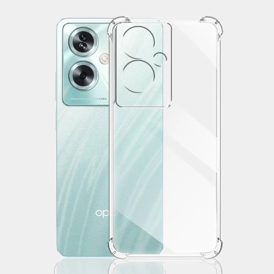 Husa pentru Oppo A79 5G / OnePlus Nord N30 SE , SKYDDAR INNOVATION, Shockproof Clear din Silicon Slim, Transparenta, set cu sticker - 2 | YEO