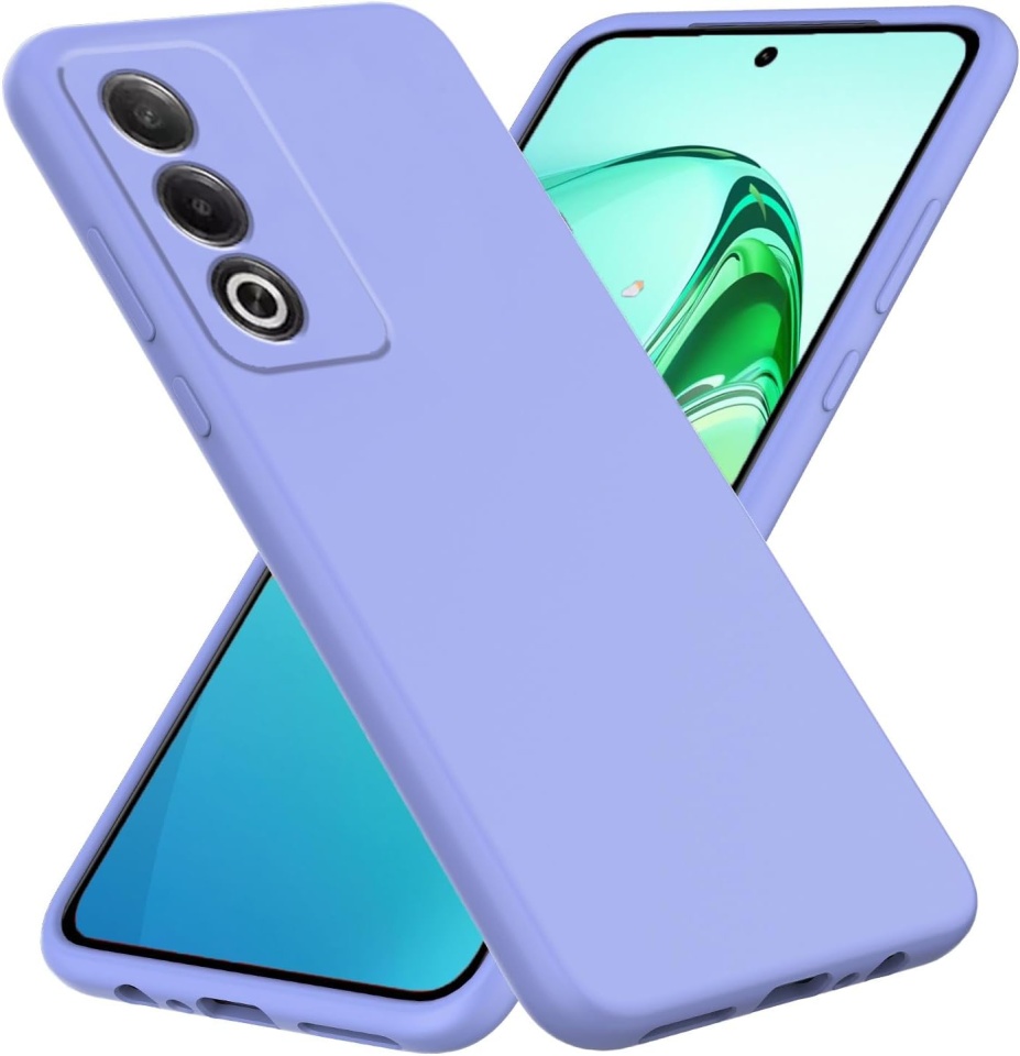 Husa pentru Oppo A80 5G din Silicon Catifelat, Protectie Premium, Skyddar SoftElegance - Violet