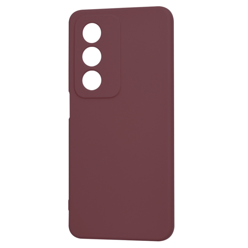 Husa pentru Oppo A80 5G din Silicon Catifelat, Protectie Premium, Skyddar SoftElegance - Bordo - 6