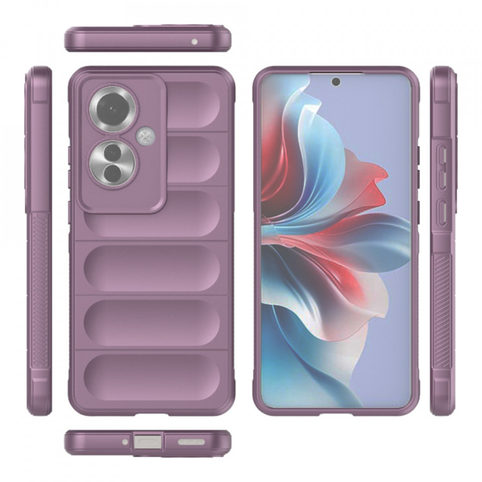 Husa pentru Oppo Reno11 F eleganta, din silicon mat, SKDR Vogue - Mov - 1 | YEO