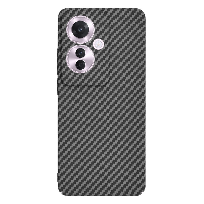 Husa pentru Oppo Reno11 F, Finisaj Premium cu Textura de Carbon, Design Elegant, SKDR CarbonFlex - Negru - 1 | YEO