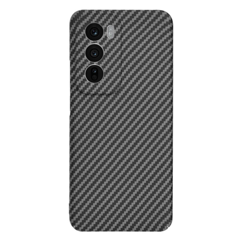 Husa pentru Oppo Reno12, Finisaj Premium cu Textura de Carbon, Design Elegant, SKDR CarbonFlex - Negru - 2 | YEO