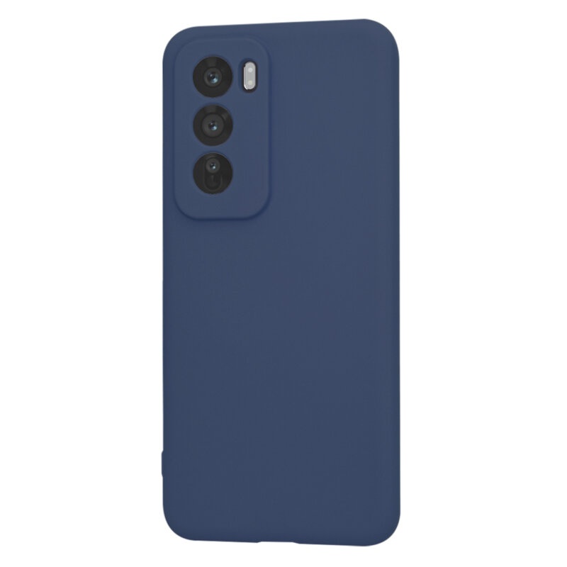 Husa pentru Oppo Reno12 Pro din Silicon Catifelat, Protectie Premium, Skyddar SoftElegance - Bleumarin - 2 | YEO