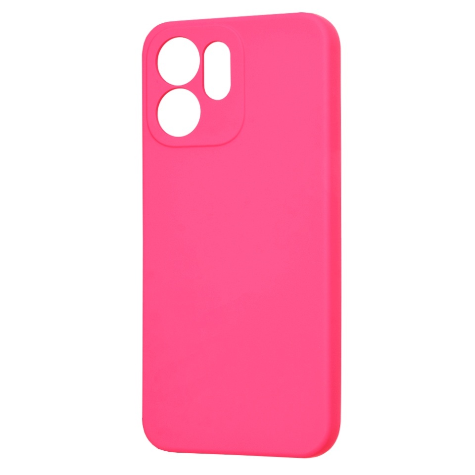 Husa pentru Oppo Reno14 F, SKYDDAR INNOVATION, din Silicon Catifelat, SoftElegance, set cu sticker, Fucsia - 3 | YEO