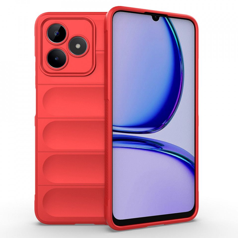 Husa pentru Realme C53 eleganta, din silicon mat, SKDR Vogue - Rosu