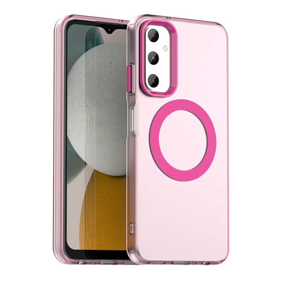Husa pentru Samsung Galaxy A05s, SKYDDAR INOVATION, CandyCase, Magsafe, set cu sticker, Roz