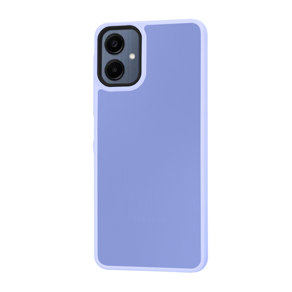 Husa pentru Samsung Galaxy A06, SKYDDAR INNOVATION, HaloFrost, AntiSoc, Mov deschis, set cu sticker - 2 | YEO