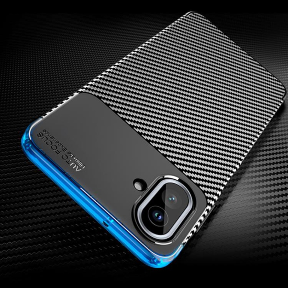 Husa pentru Samsung Galaxy A07 4G, SKYDDAR INNOVATION, CarbonFiber, Antisoc, set cu sticker, Negru - 2 | YEO