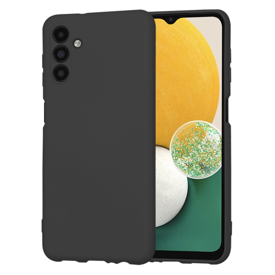 Husa pentru Samsung Galaxy A13 5G / Galaxy A04S din Silicon Catifelat, Protectie Premium, Skyddar SoftElegance - Negru